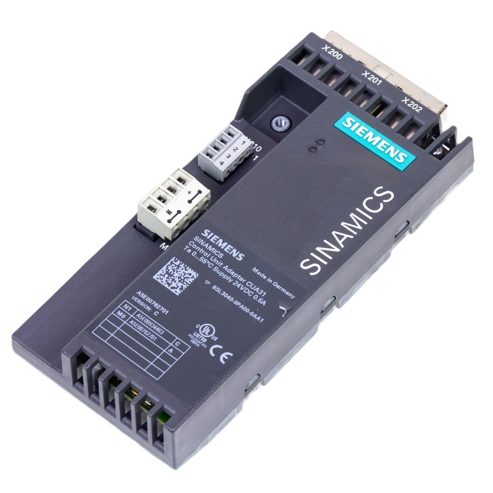 Siemens S120 VFD CUA31 Control Unit Adapter 6SL3040-0PA00-0AA1